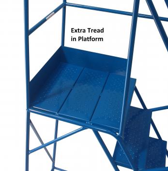 Extra Wide Warehouse Ladders - 700mm Wide Tread Warehouse Ladder
