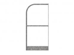 Galvanised Self Closing Full Height Gate Universal For use with 25 Series Ladders