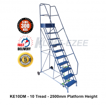 Industrial Warehouse Ladders - 300Kg Capacity Warehouse Ladder