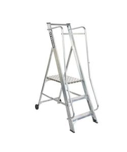 Extra Wide Step Ladders Aluminium - 697mm - NBSWP3M