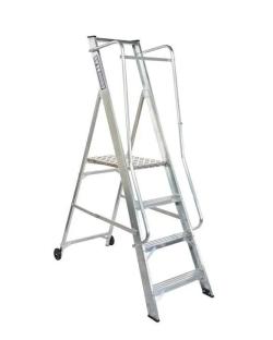 Extra Wide Step Ladders Aluminium - 969mm - NBSWP4M
